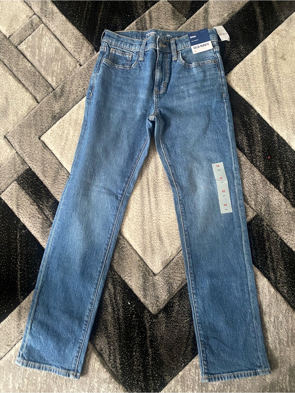 Old Navy Medium Blue Straight-Leg Kids Jeans